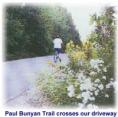 Paul Bunyan Trail - crosses our driveway - a trail for all seasons
